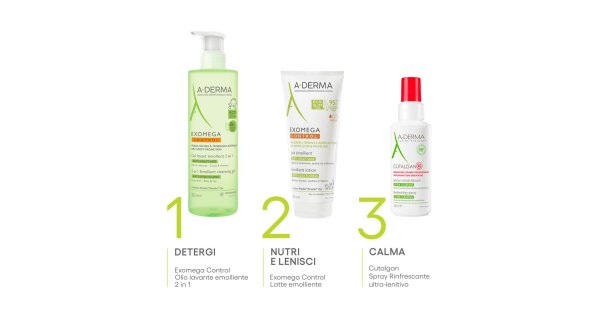 A-Derma Exomega Control Gel Detergente Emolliente 2 in 1 500ml